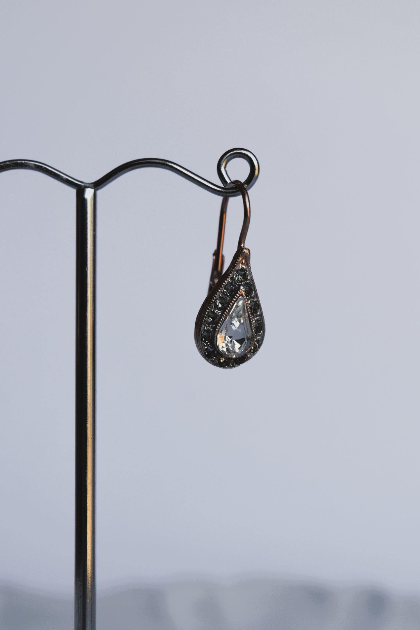 Italian Bright Crystal Teardrop Earrings