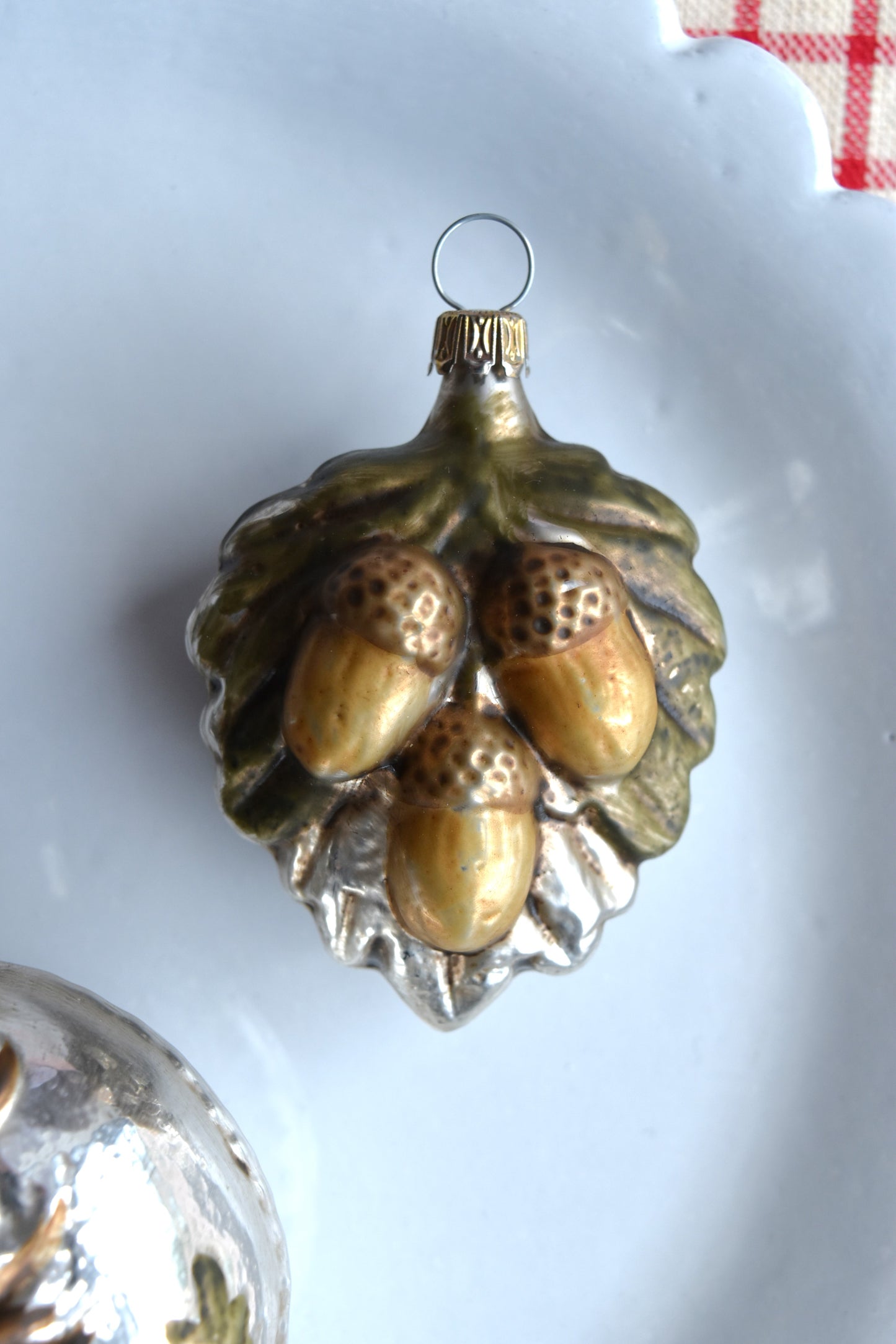 Deer & Acorn - Nostalgic German Christmas Ornaments - Set IX