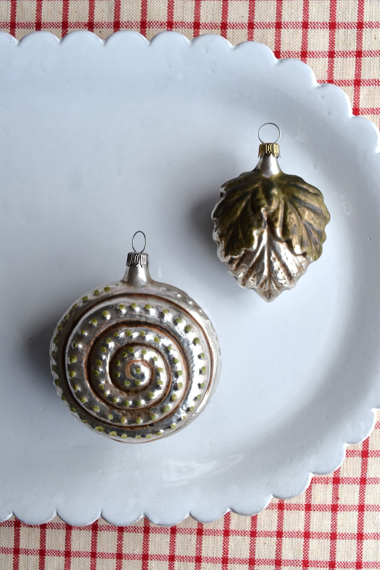 Deer & Acorn - Nostalgic German Christmas Ornaments - Set IX