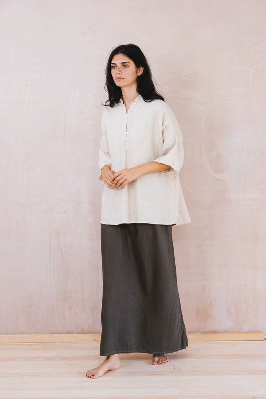 Sula Easy Linen Shirt - Cream