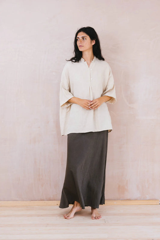 Sula Easy Linen Shirt - Cream