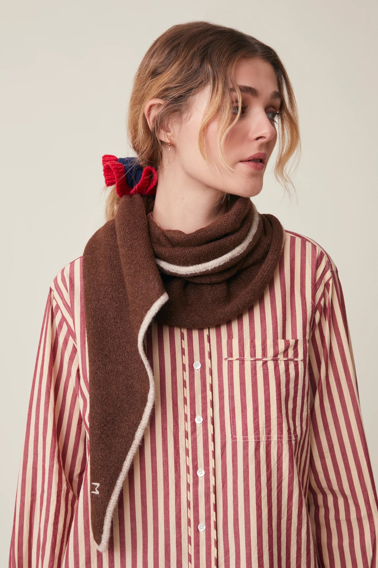 Moismont French Alpaca Scarf 'Elly' In Violin