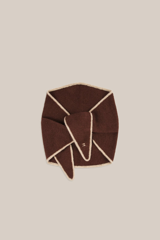 Moismont French Alpaca Scarf 'Elly' In Violin