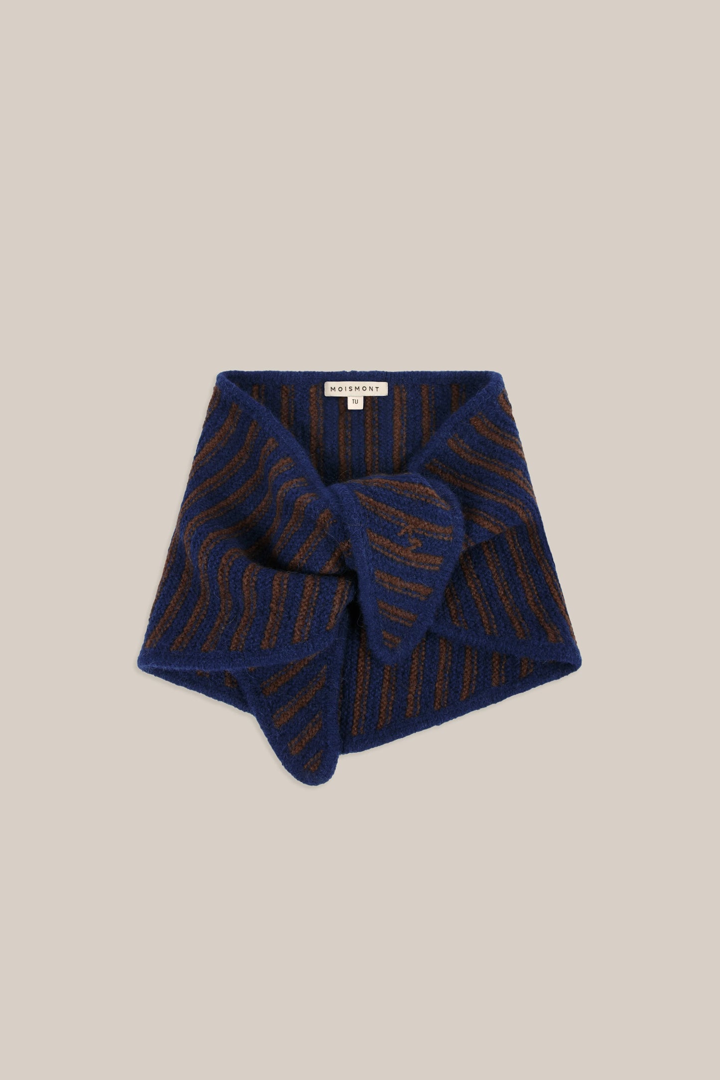 Moismont French Alpaca Scarf 'Fanfan' In Comedia Stripes