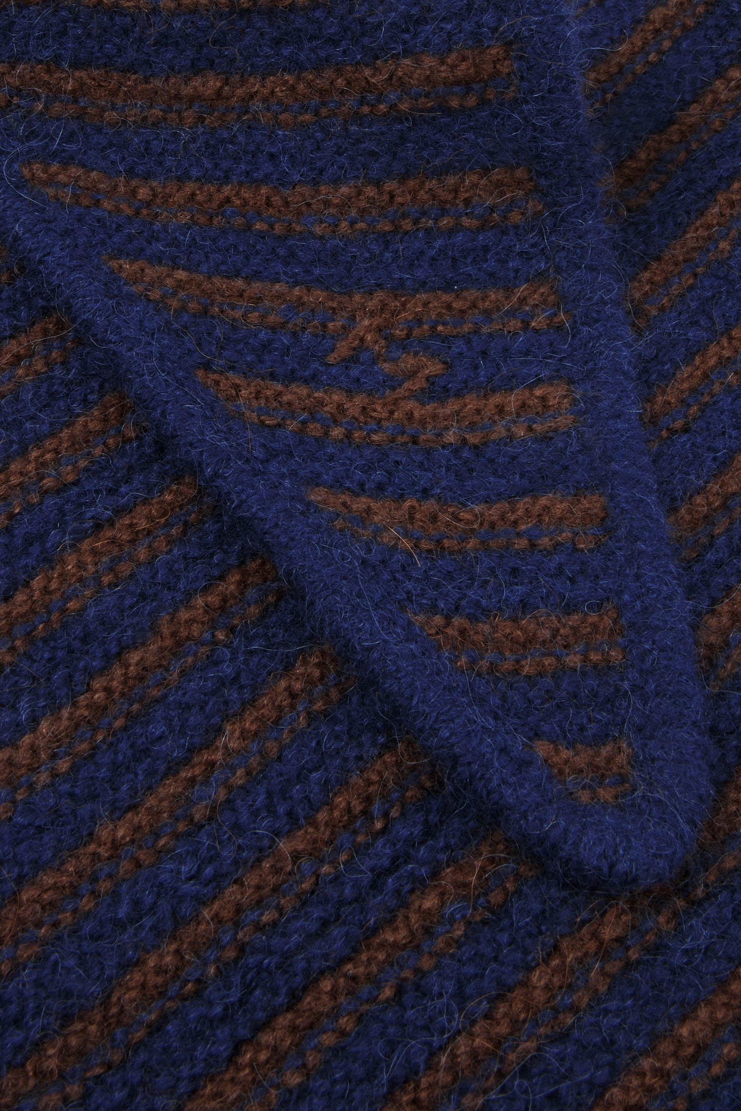 Moismont French Alpaca Scarf 'Fanfan' In Comedia Stripes