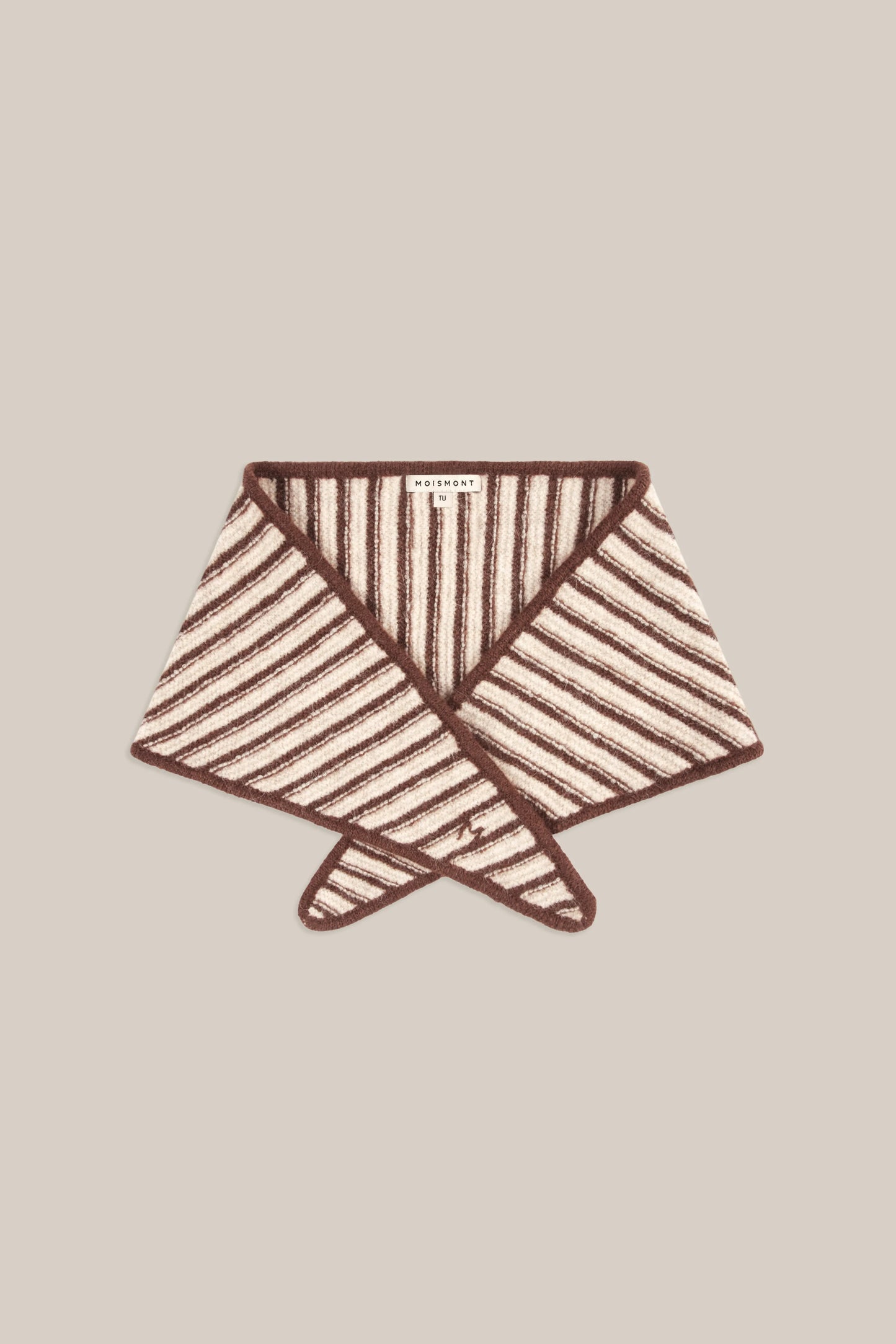 Moismont French Alpaca Scarf 'Fanfan' In Violin Stripes