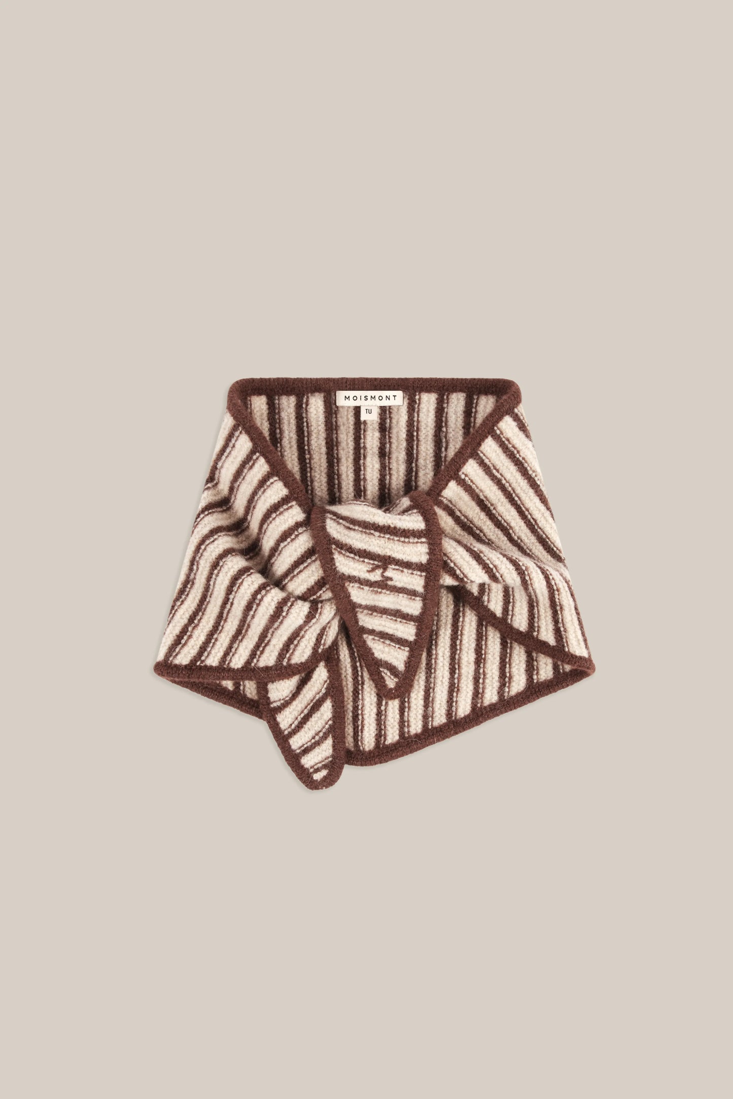 Moismont French Alpaca Scarf 'Fanfan' In Violin Stripes