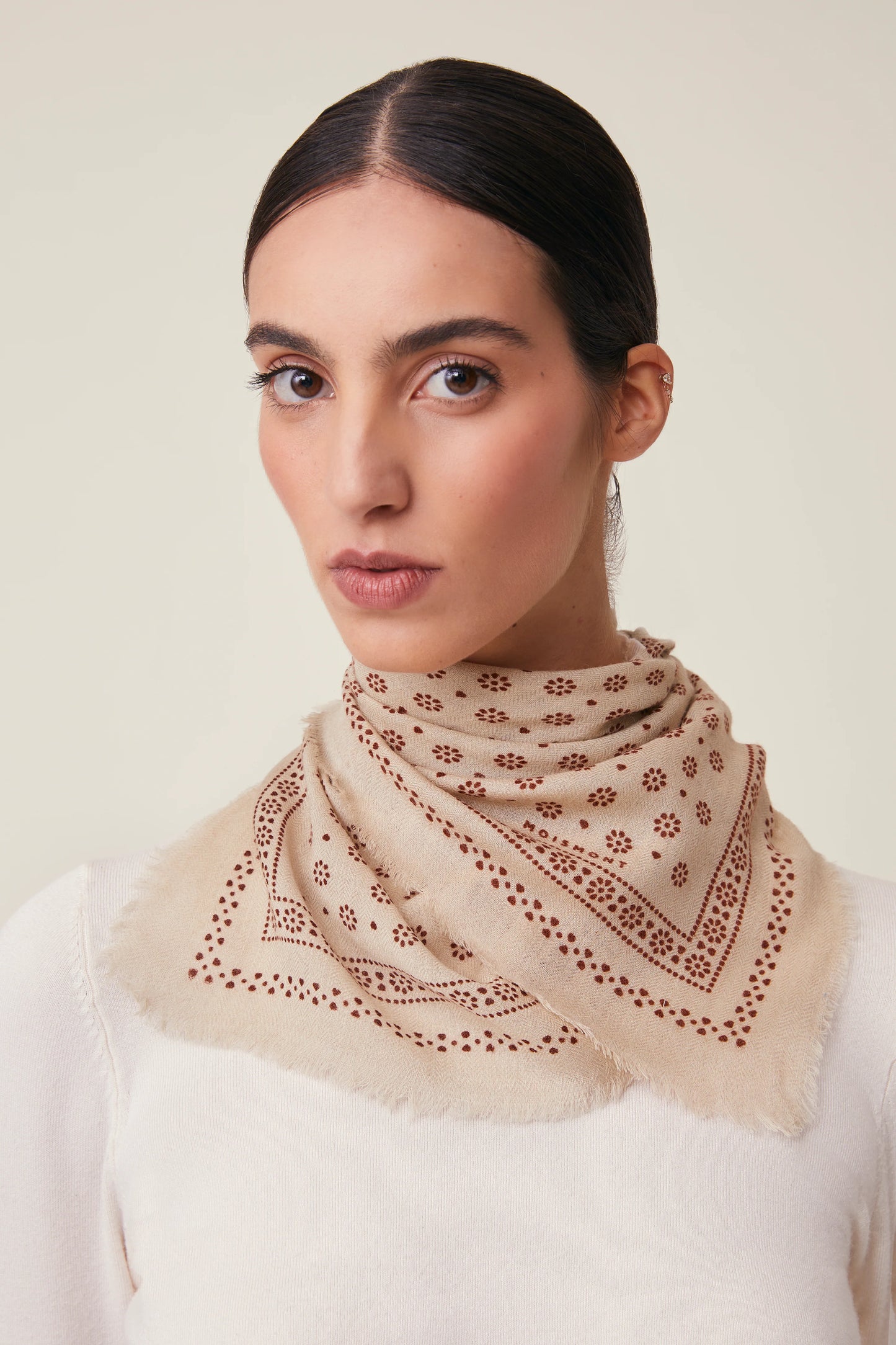 Moismont French Wool Scarf 'Olaf' In Western