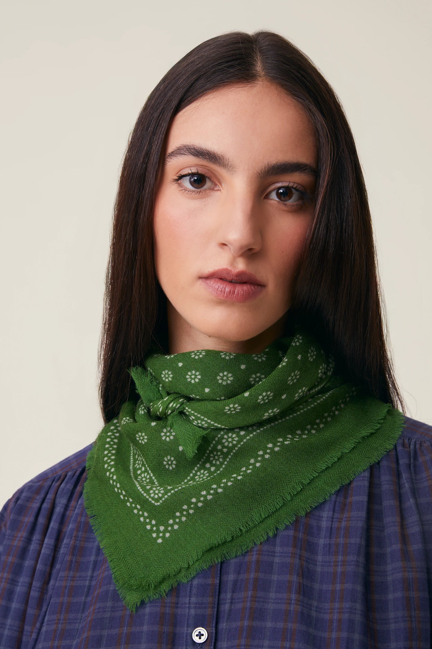Moismont French Wool Scarf 'Olaf' In Folk