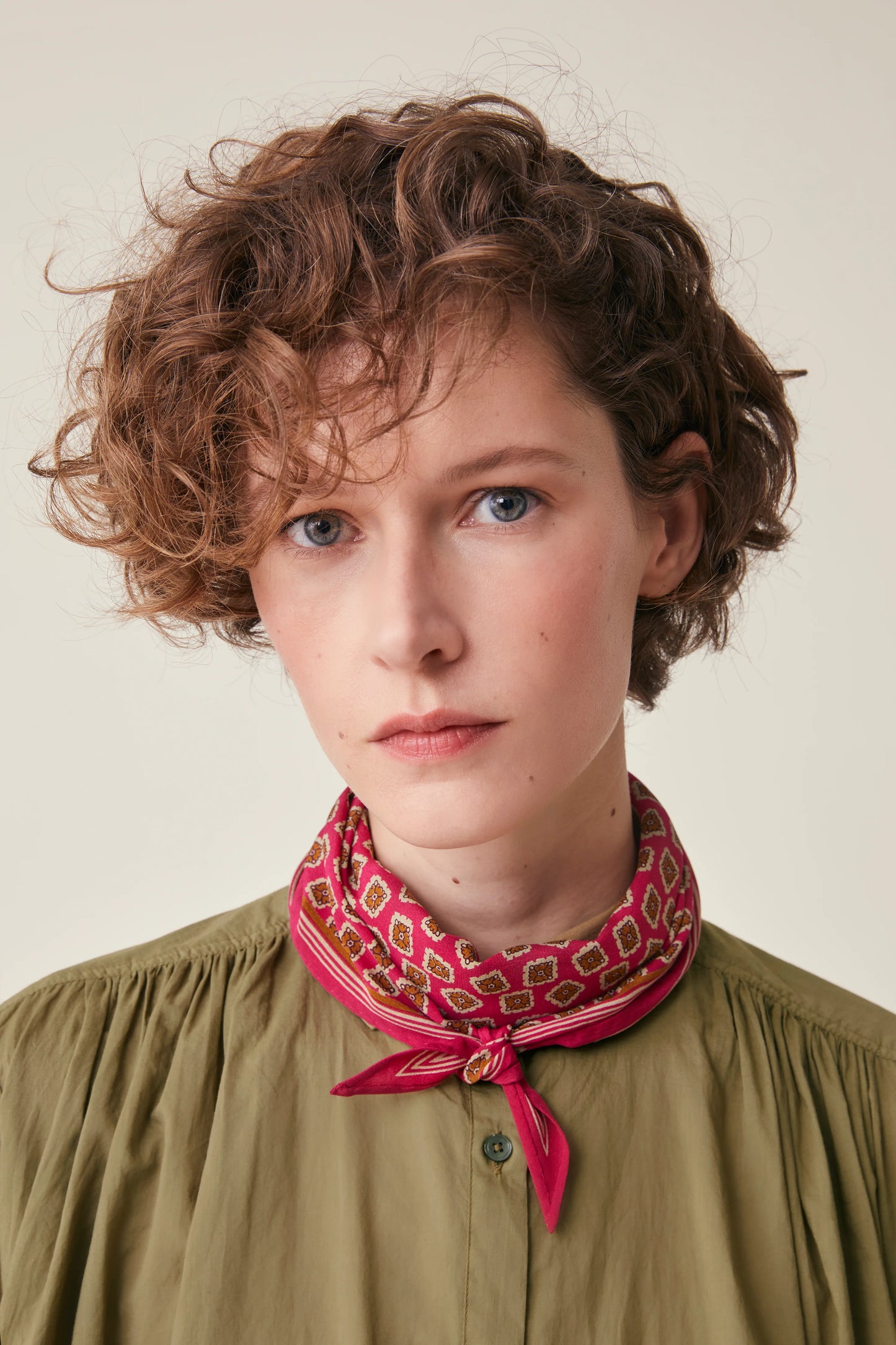 Moismont French Silk Scarf 'Cravat' In Lipstick