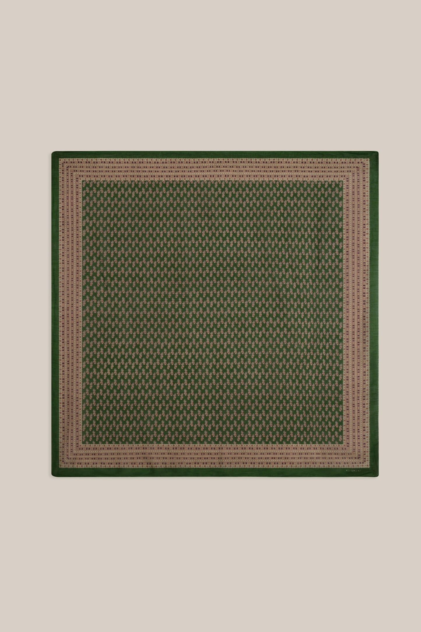Moismont French Cotton Scarf 'Phedre' In Folk