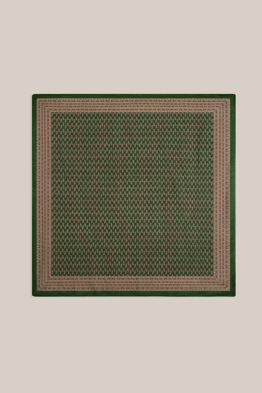 Moismont French Cotton Scarf 'Phedre' In Folk