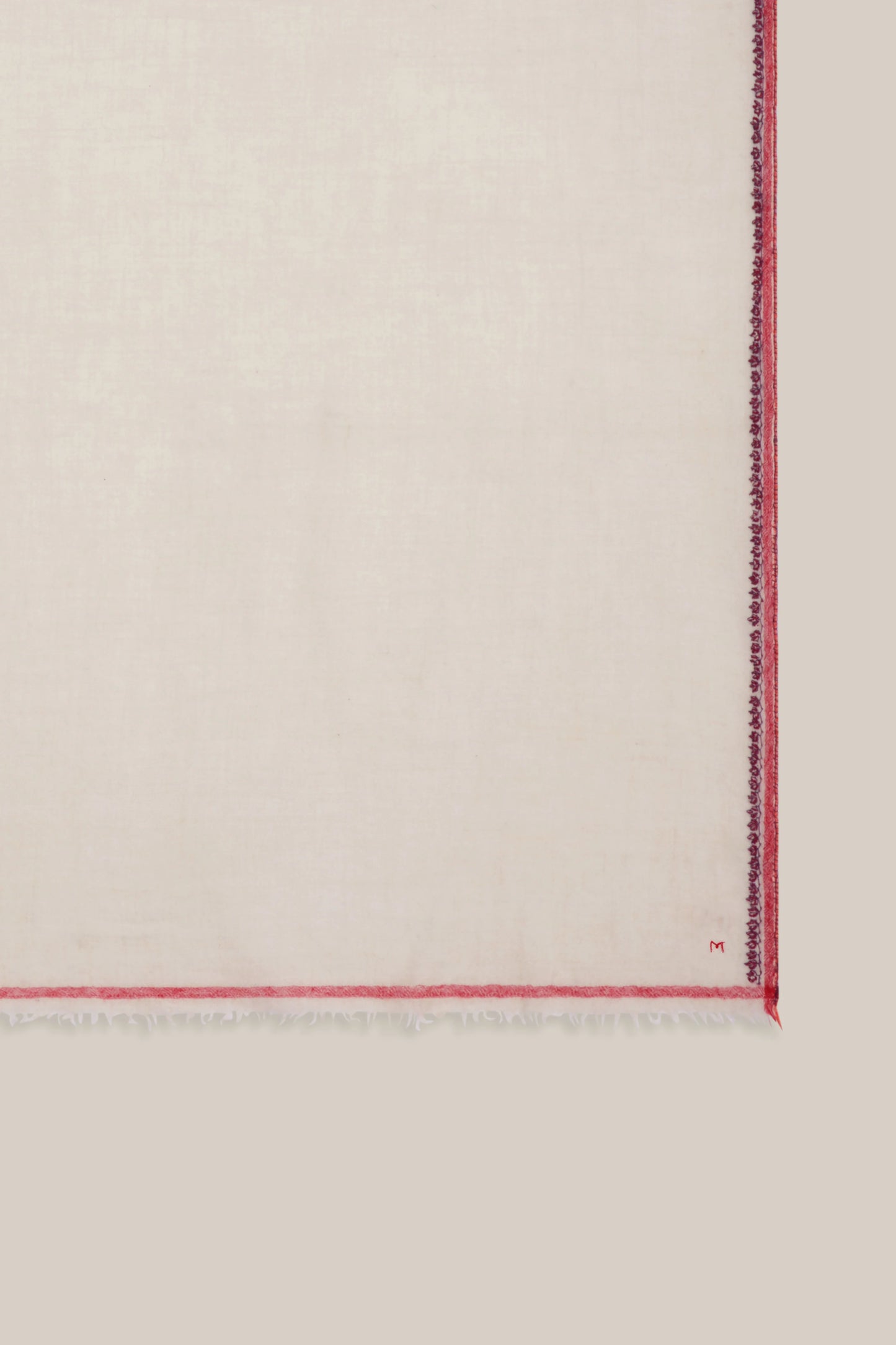 Moismont French Embroidered Cashmere Scarf 'Idol'