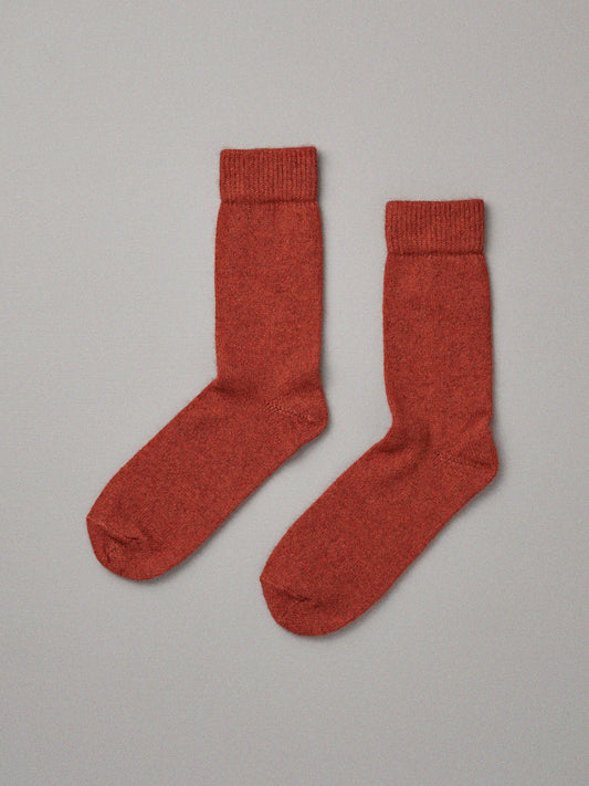 Francie Possum Merino Socks - Amber