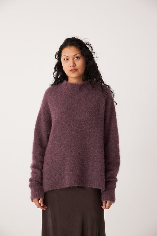 Francie Campfire Alpaca Knit Orchid
