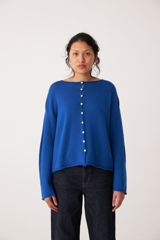 Francie Dolls Reversible Cardigan Azure