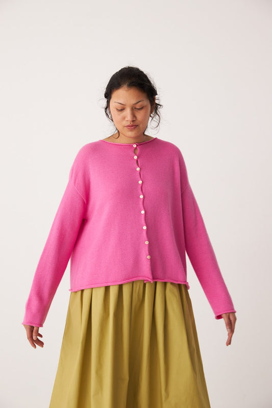 Francie Dolls Reversible Cardigan Rose Pink