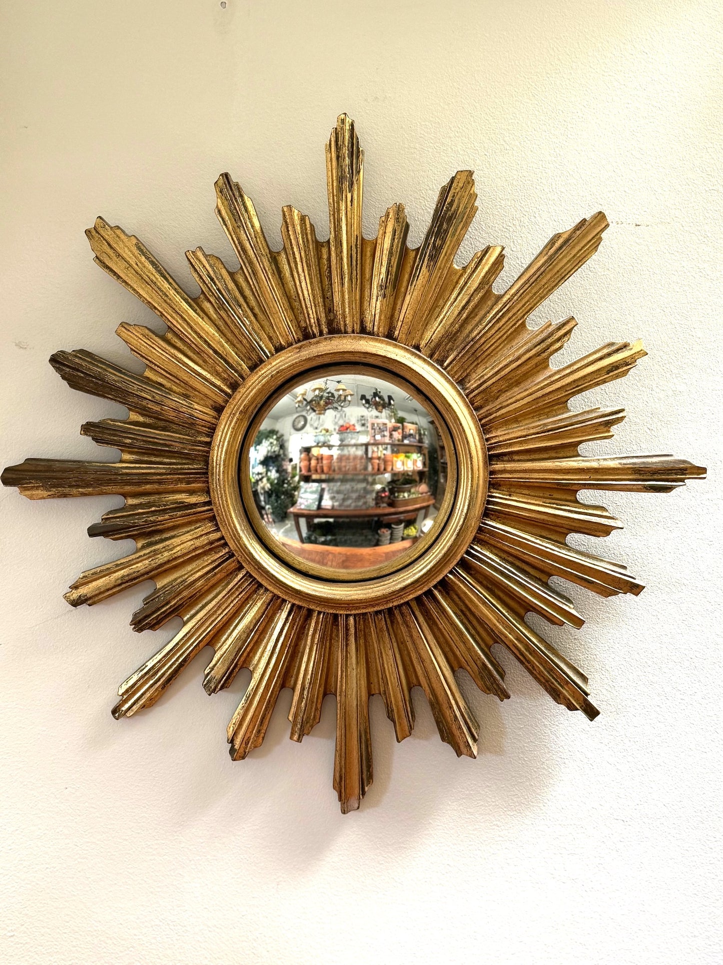 Vintage French Sunburst Mirror