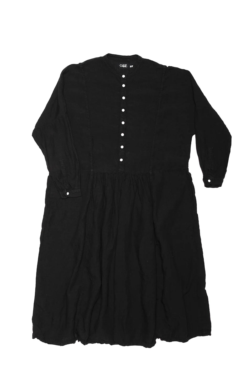 Metta Faye Linen Dress - Black