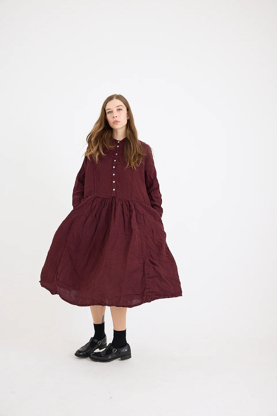 Metta Faye Linen Dress - Black LAST ONE S/M
