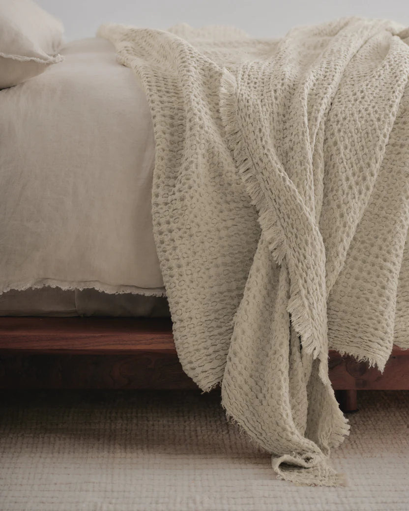 Hale Mercantile 'Flocca' Linen Blanket