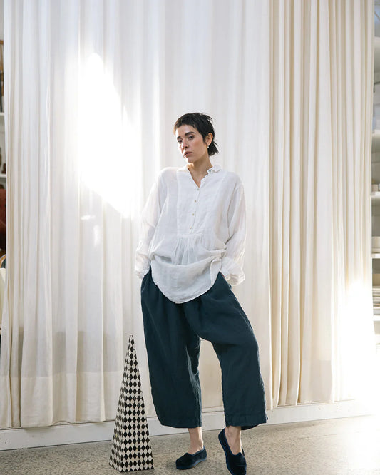 Metta Francoise Shirt - White Linen