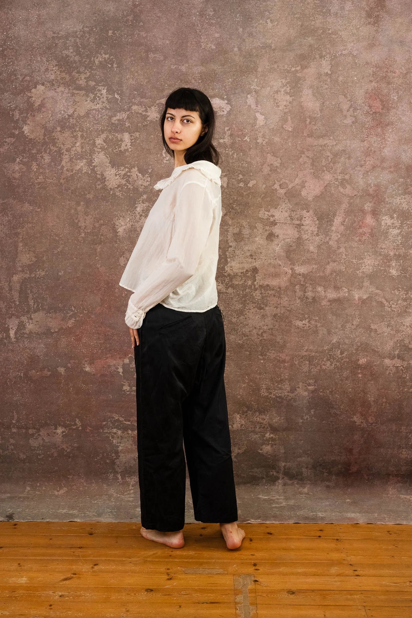 Sula Frill Blouse - Eggnog