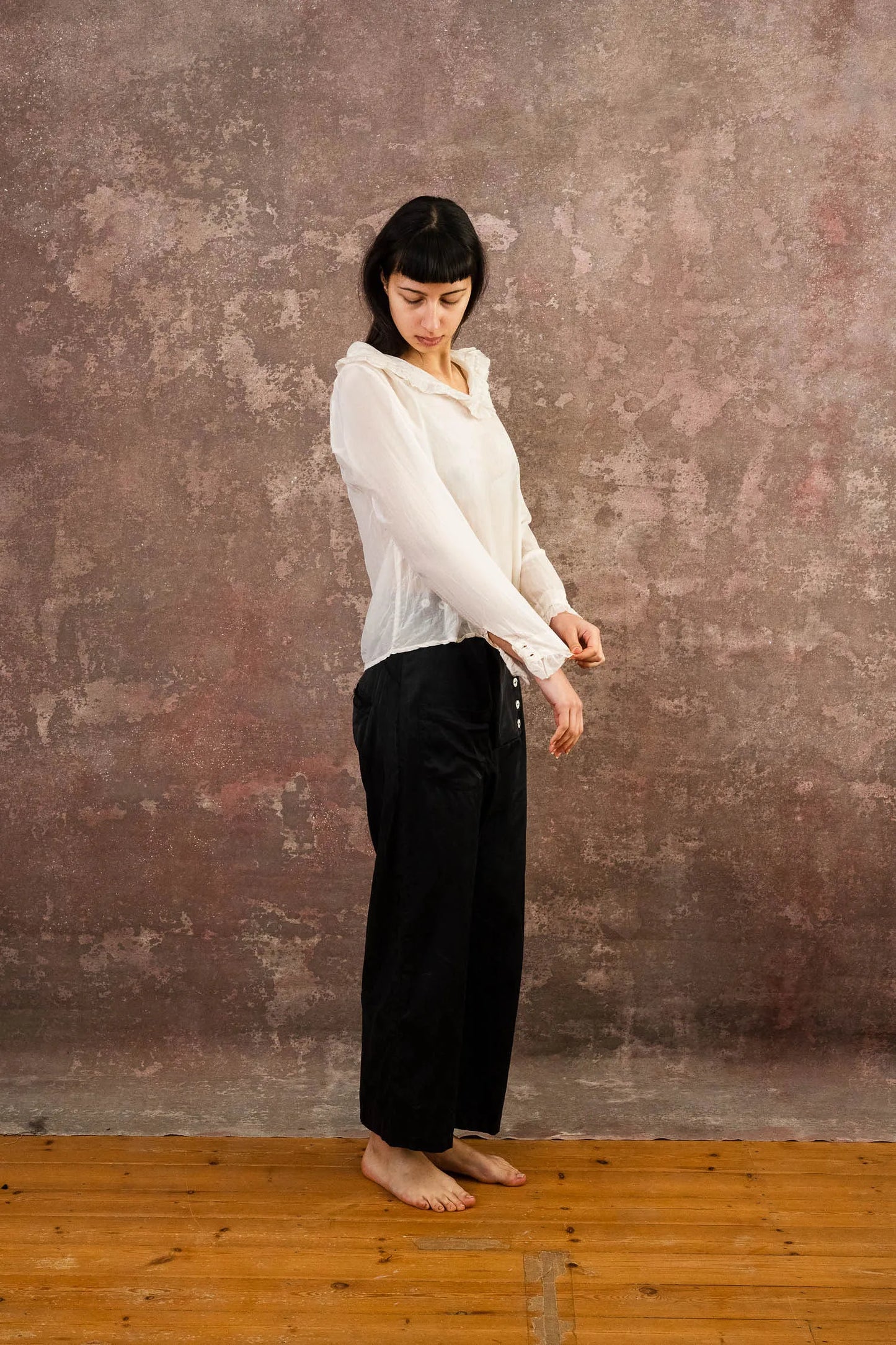 Sula Frill Blouse - Eggnog