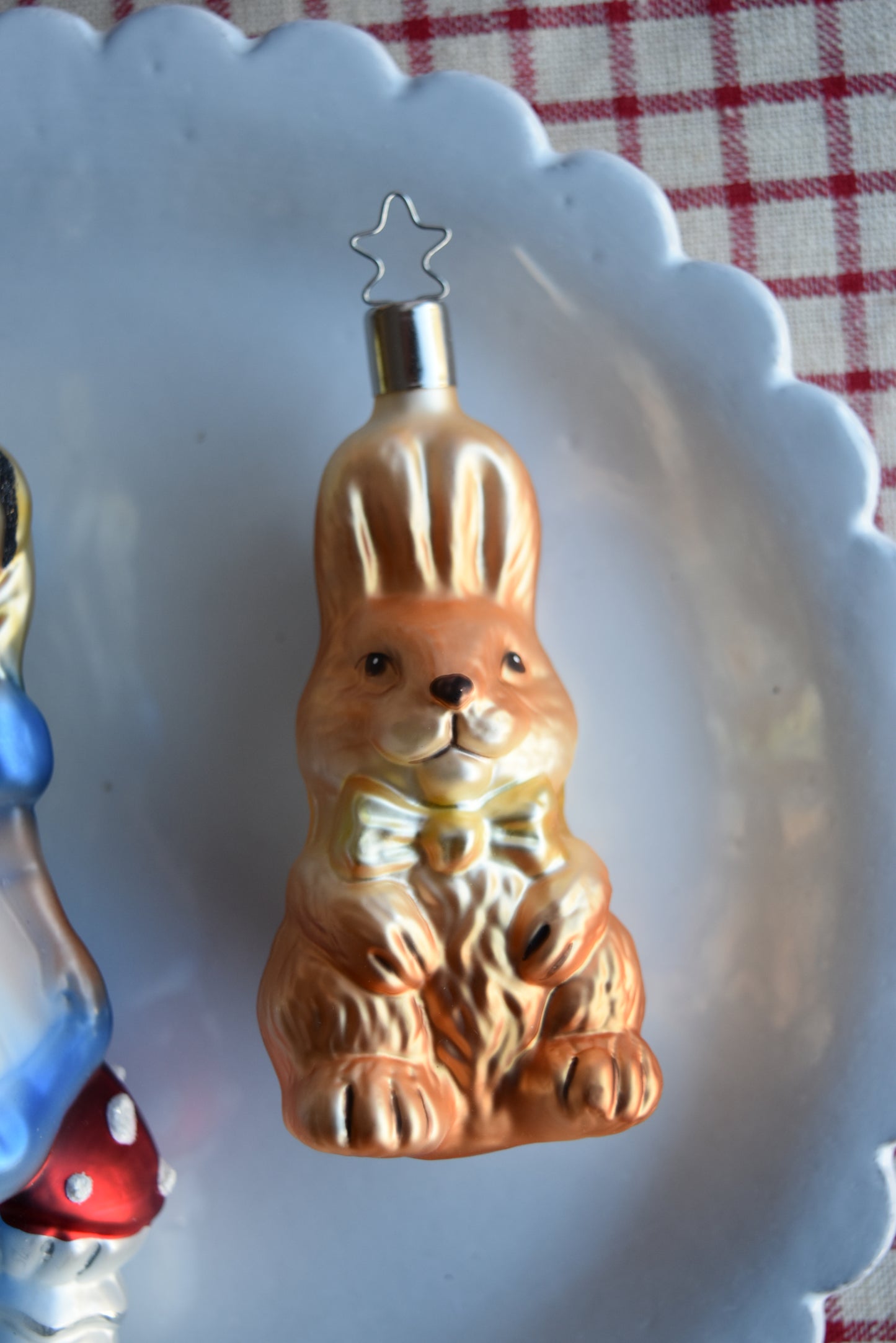 German Glass Christmas Ornament Set - Alice And Rabbit