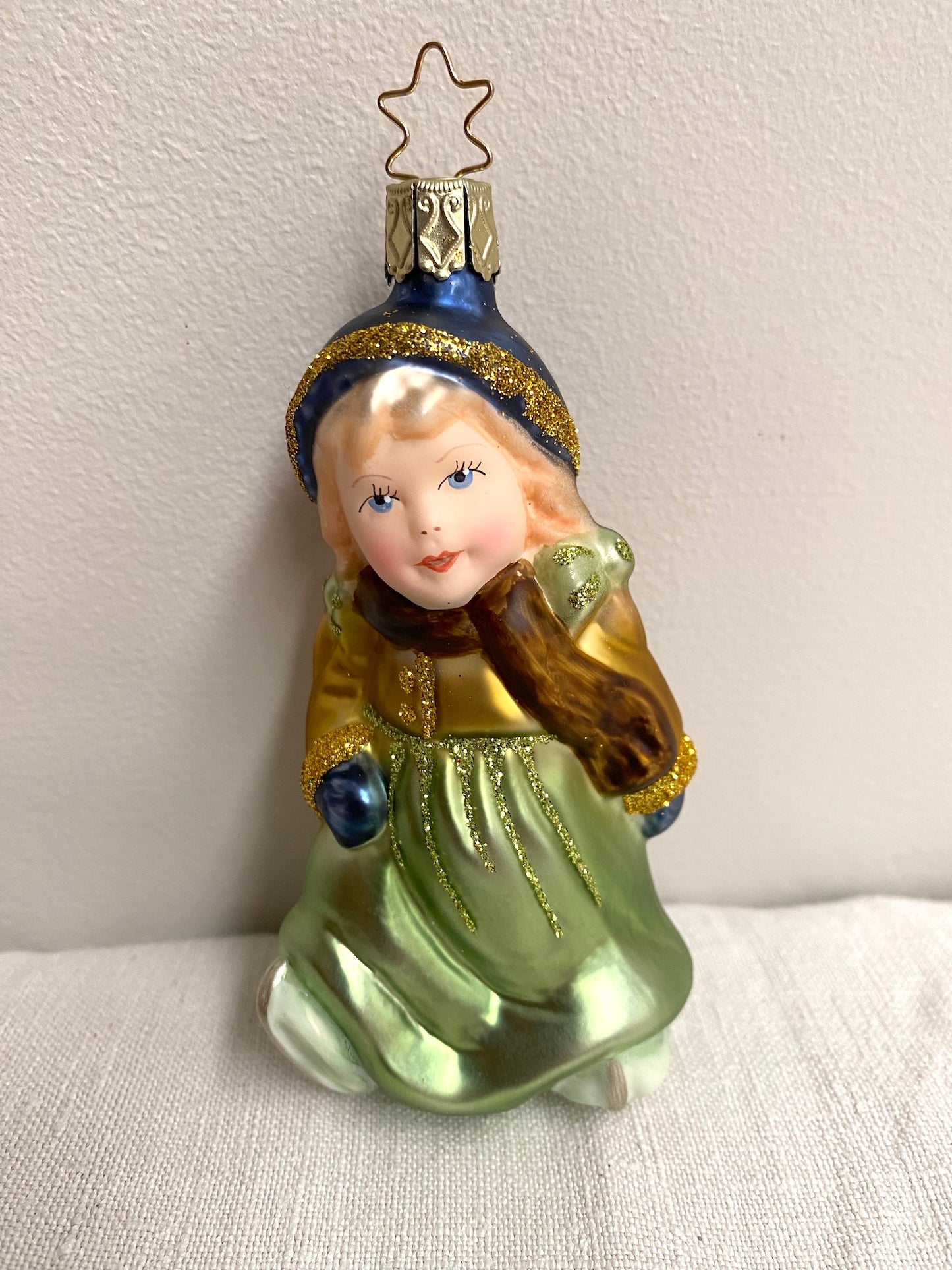German Glass Christmas Ornament Set - Nostalgic Siblings