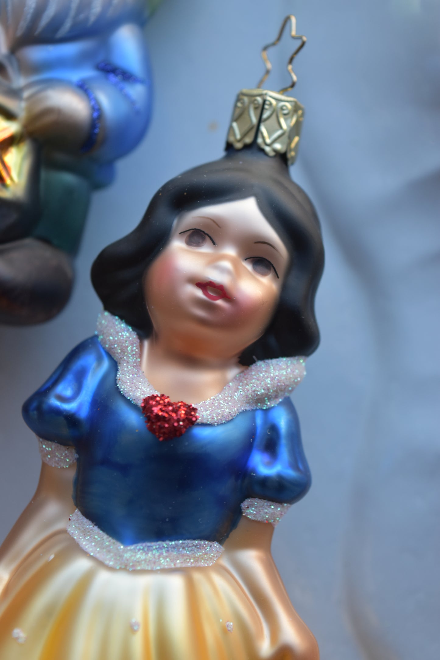 German Glass Christmas Ornament Set - Snow White & the Seven Dwarves