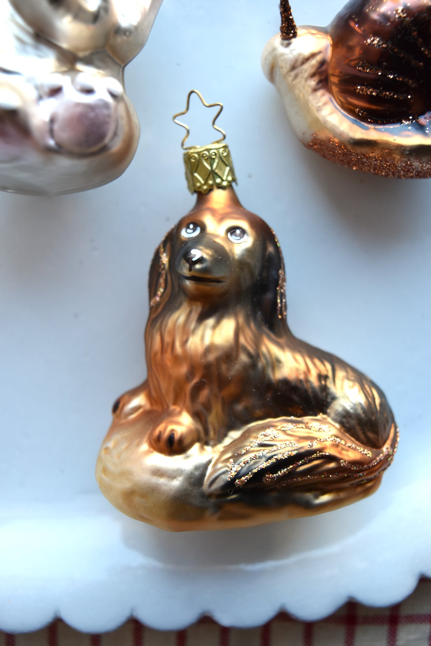 German Glass Christmas Ornaments - Assorted Animals