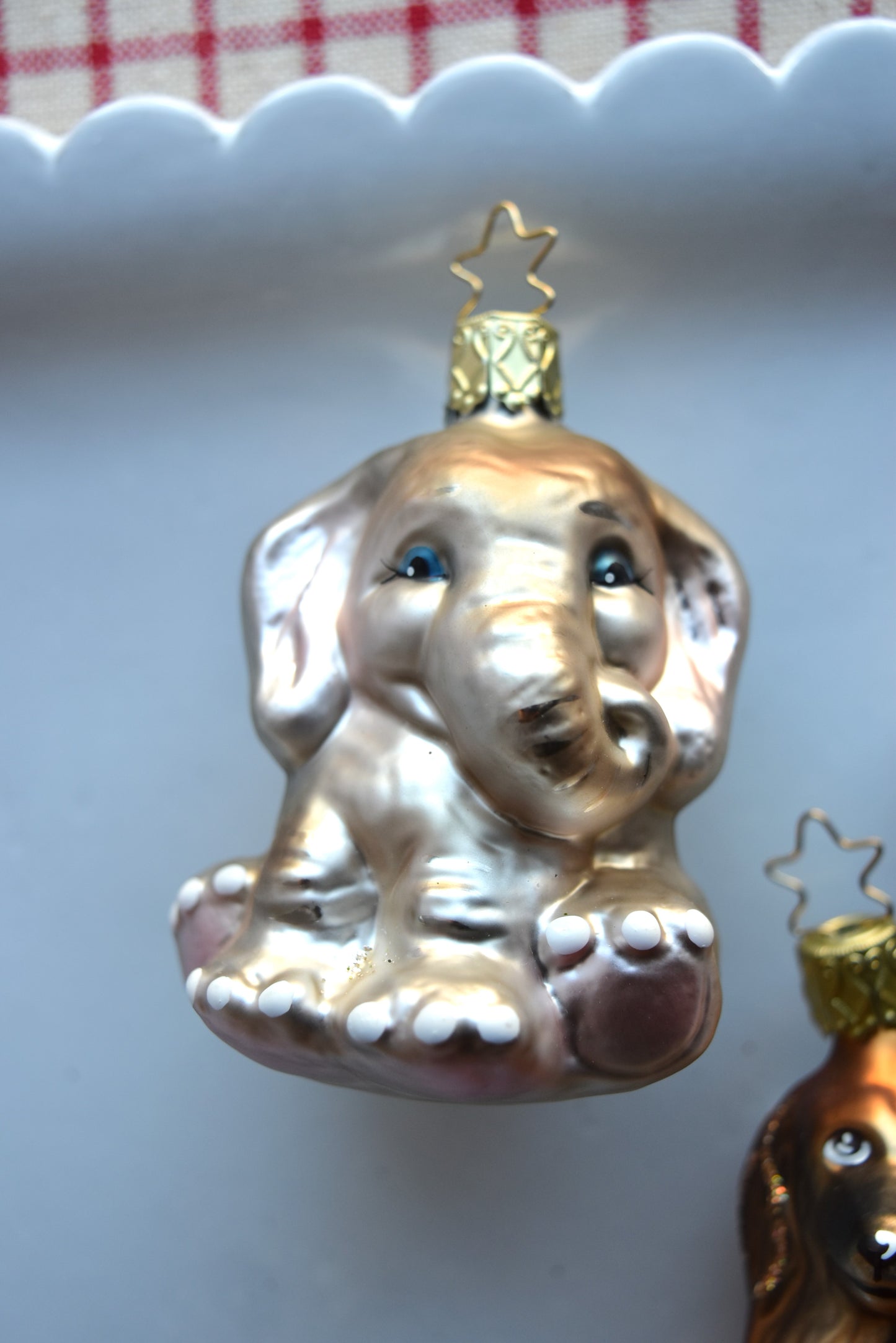 German Glass Christmas Ornaments - Assorted Animals