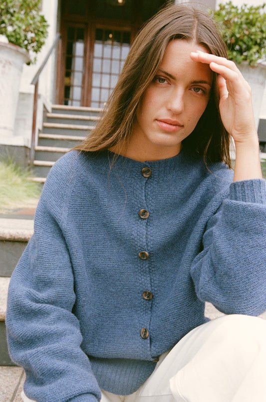 Francie Loft Cardigan Fiord Blue