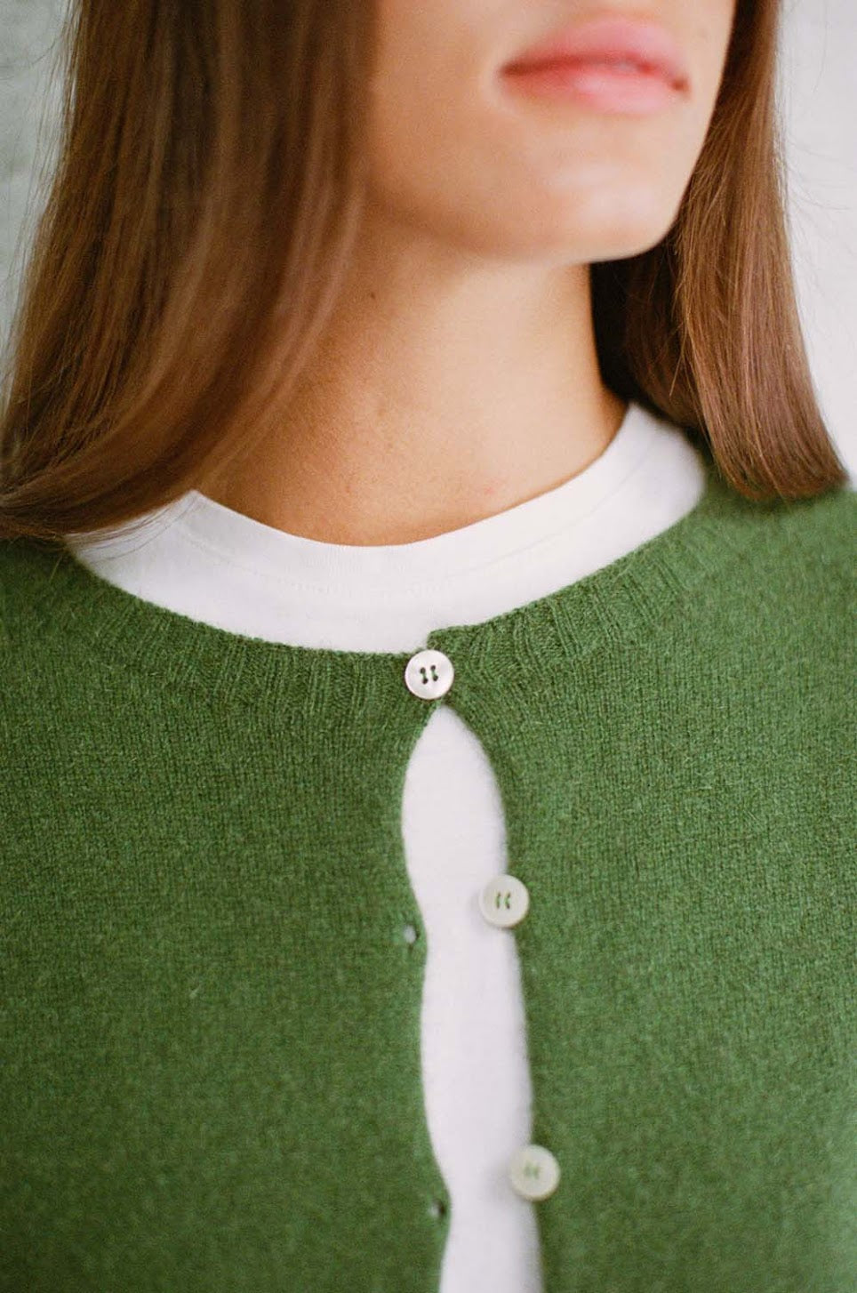 Francie Dusk Cardigan Herb Green