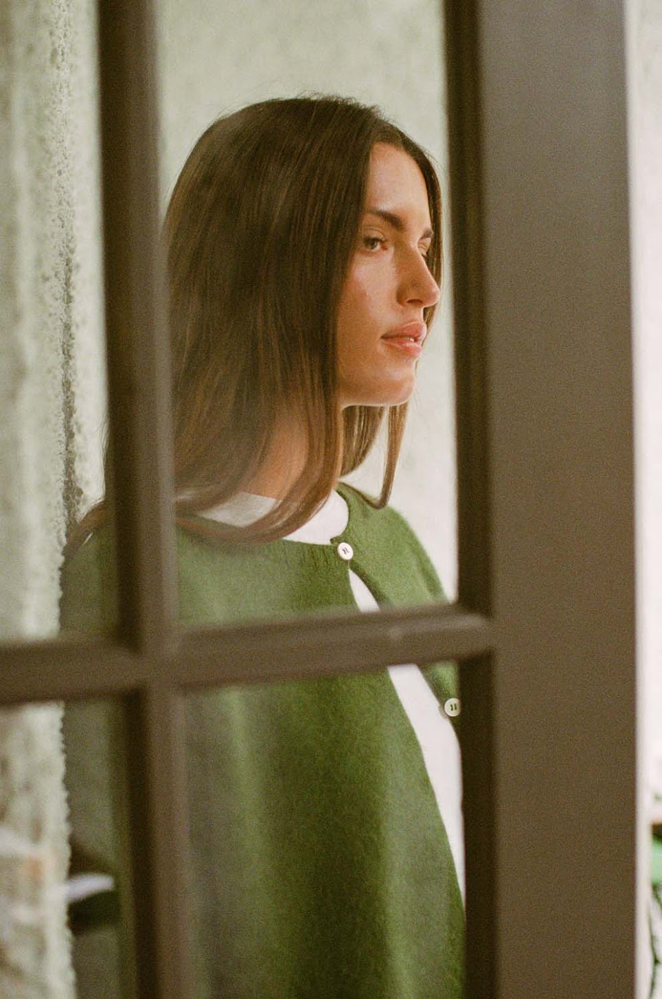 Francie Dusk Cardigan Herb Green
