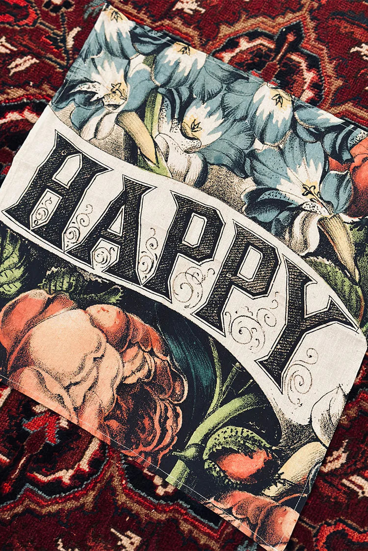 Summerill & Bishop x John Derian 'Happy' Linen Napkin