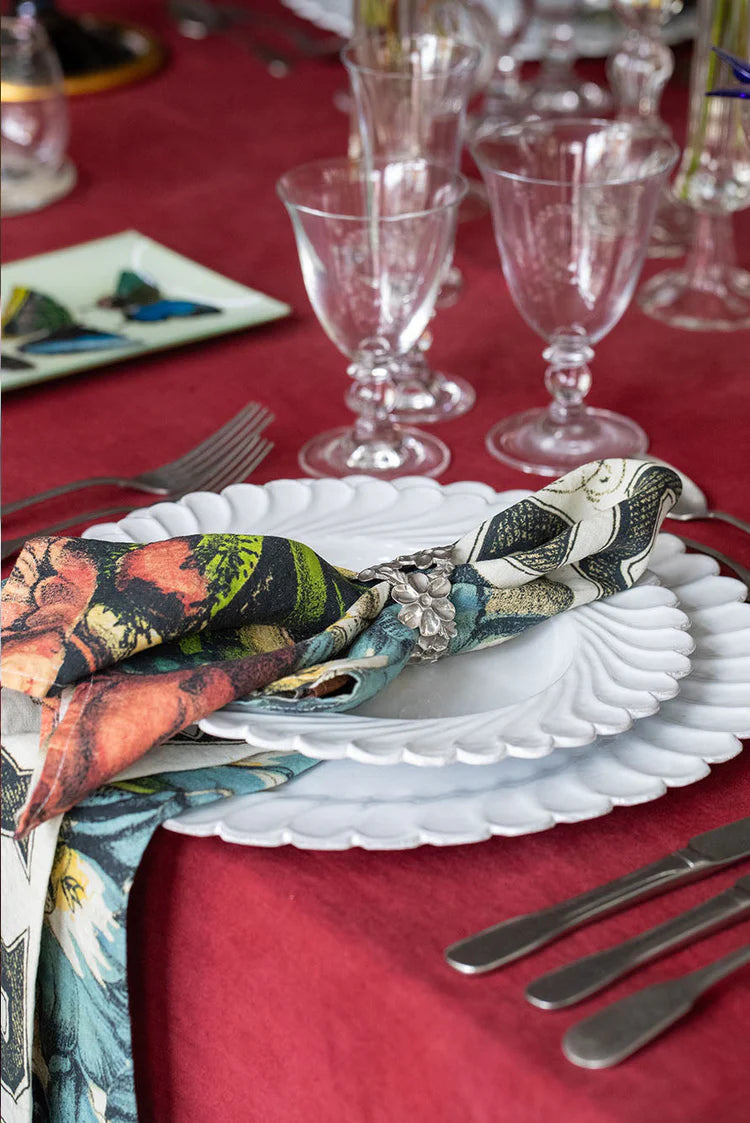 Summerill & Bishop x John Derian 'Happy' Linen Napkin