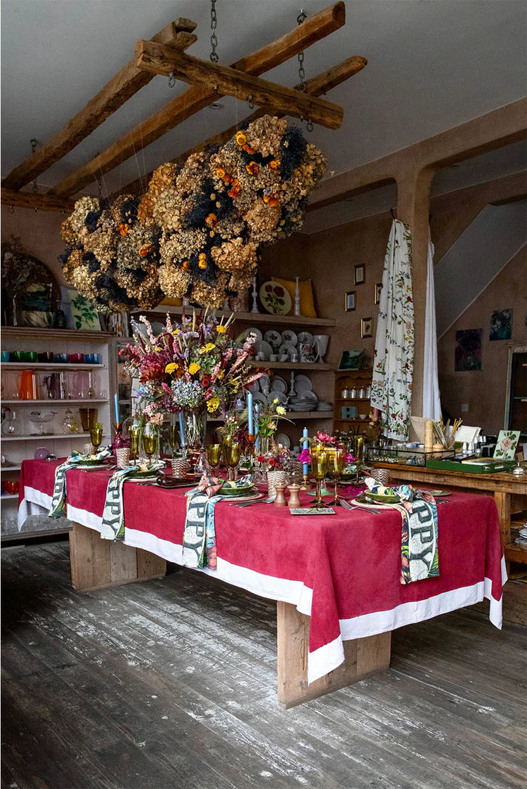 Summerill & Bishop x John Derian 'Happy' Linen Napkin