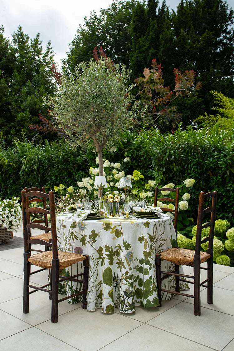 Summerill & Bishop 'Herb Garden' Round Linen Tablecloth