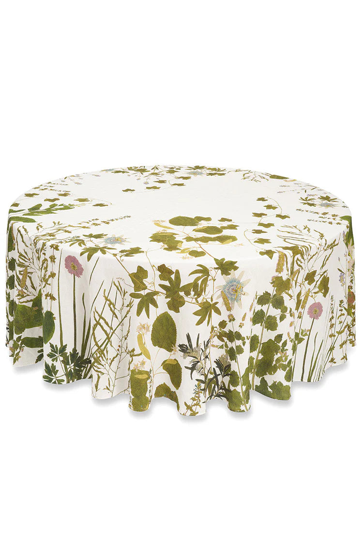 Summerill & Bishop 'Herb Garden' Round Linen Tablecloth