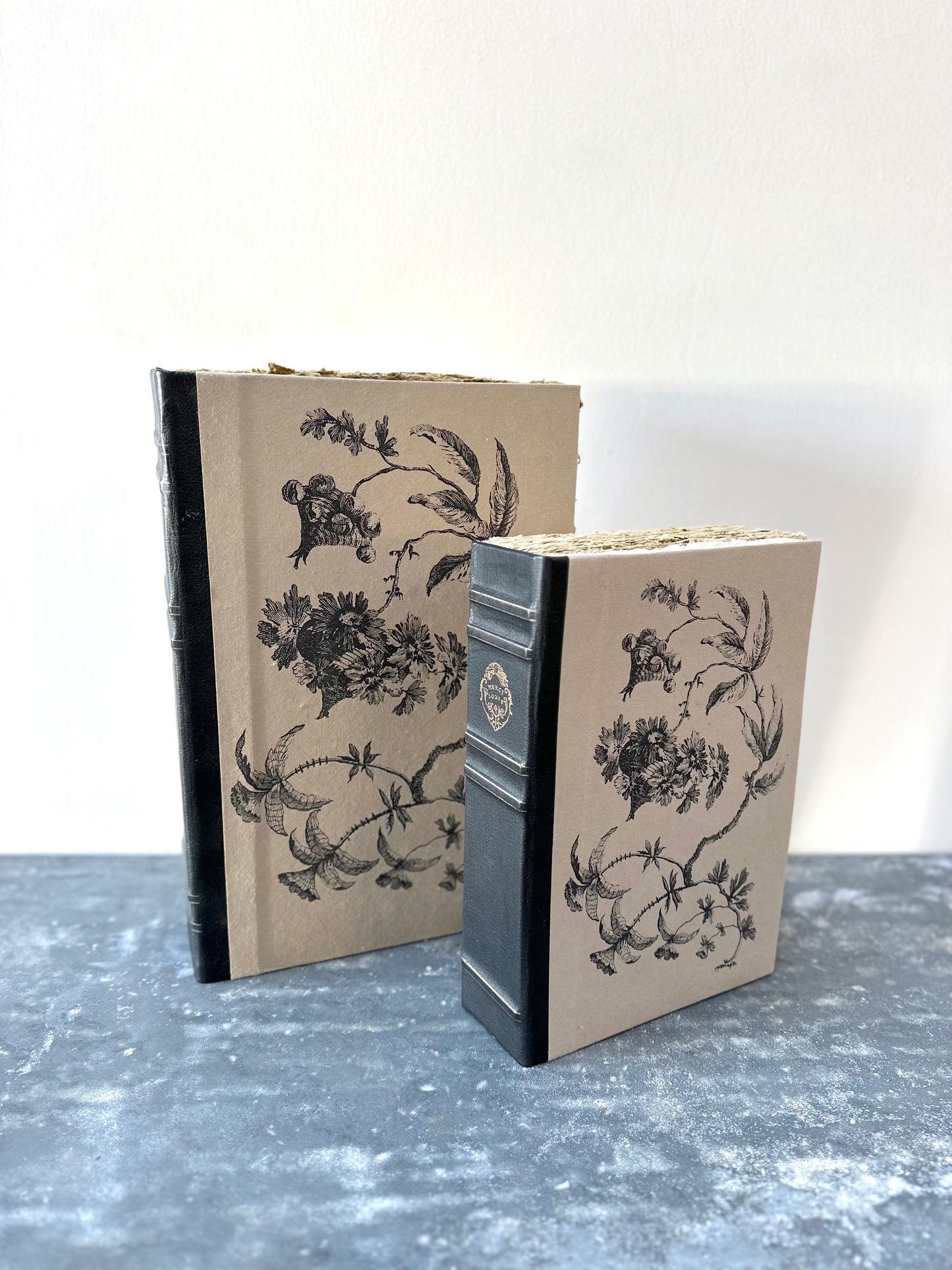 French Faux Book Storage Boxes