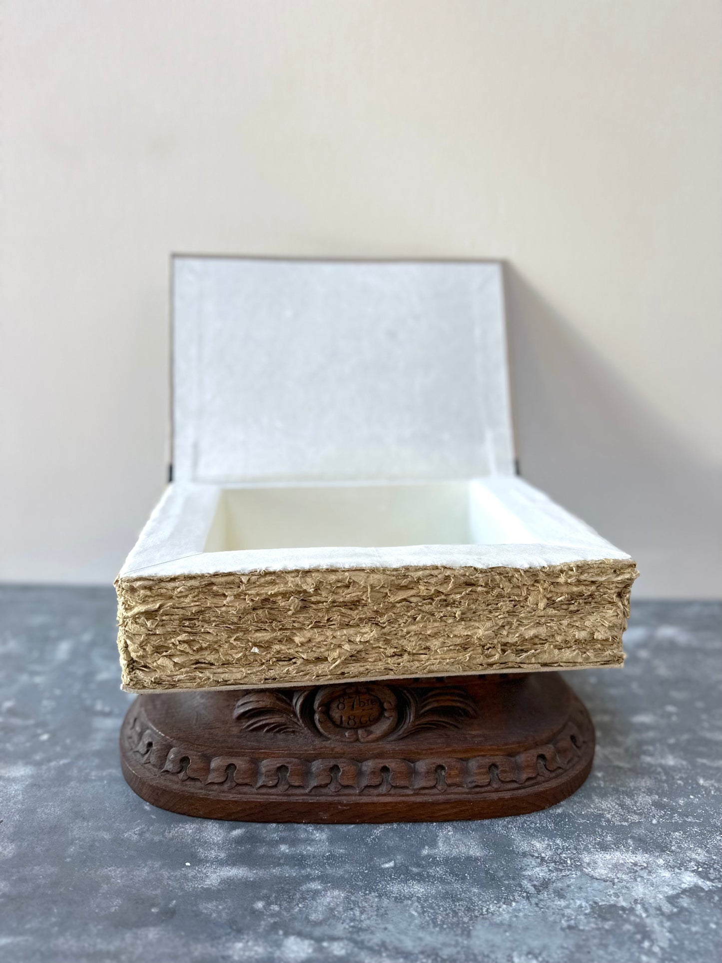 French Faux Book Storage Boxes