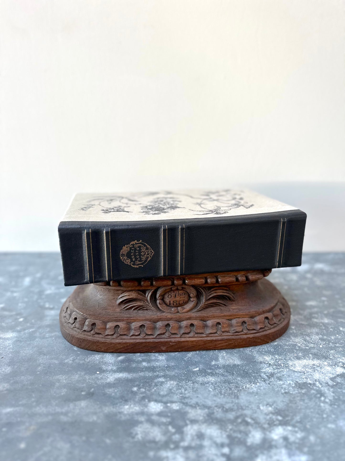 French Faux Book Storage Boxes