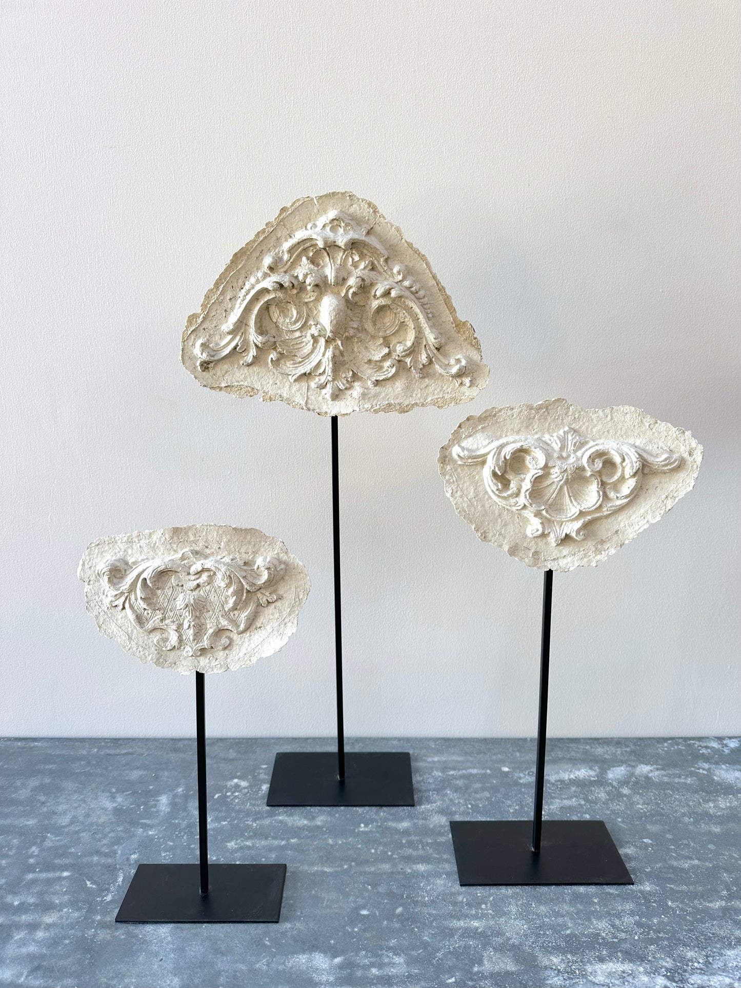 French Hand Made Papier-mâché Sculpture Set