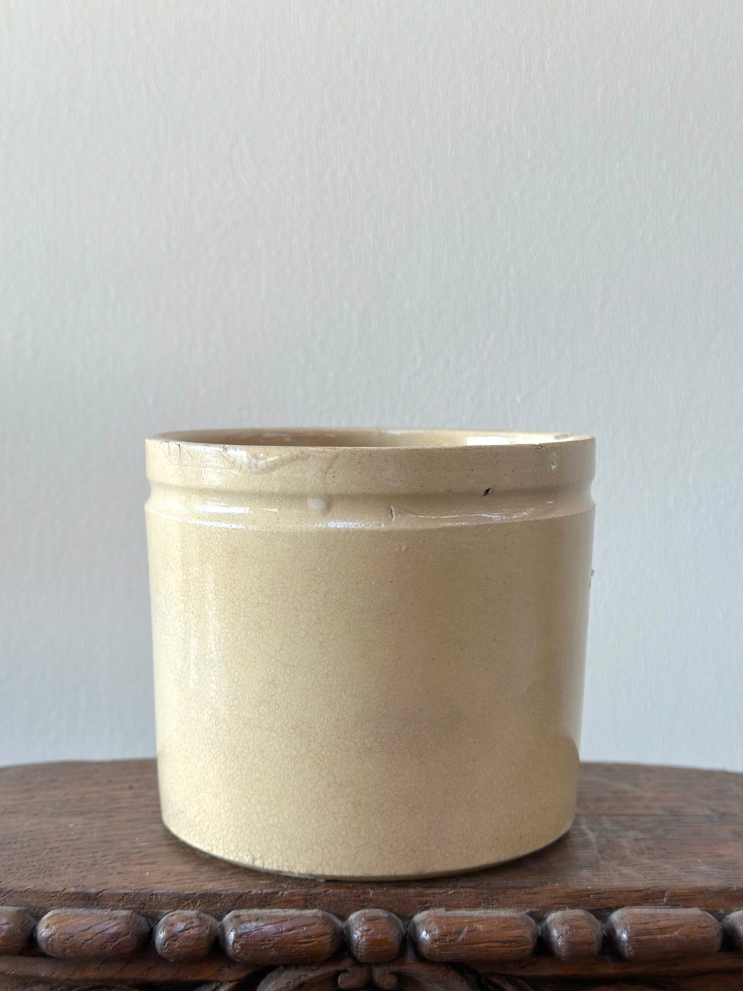 Antique French Petite Ceramic Jar