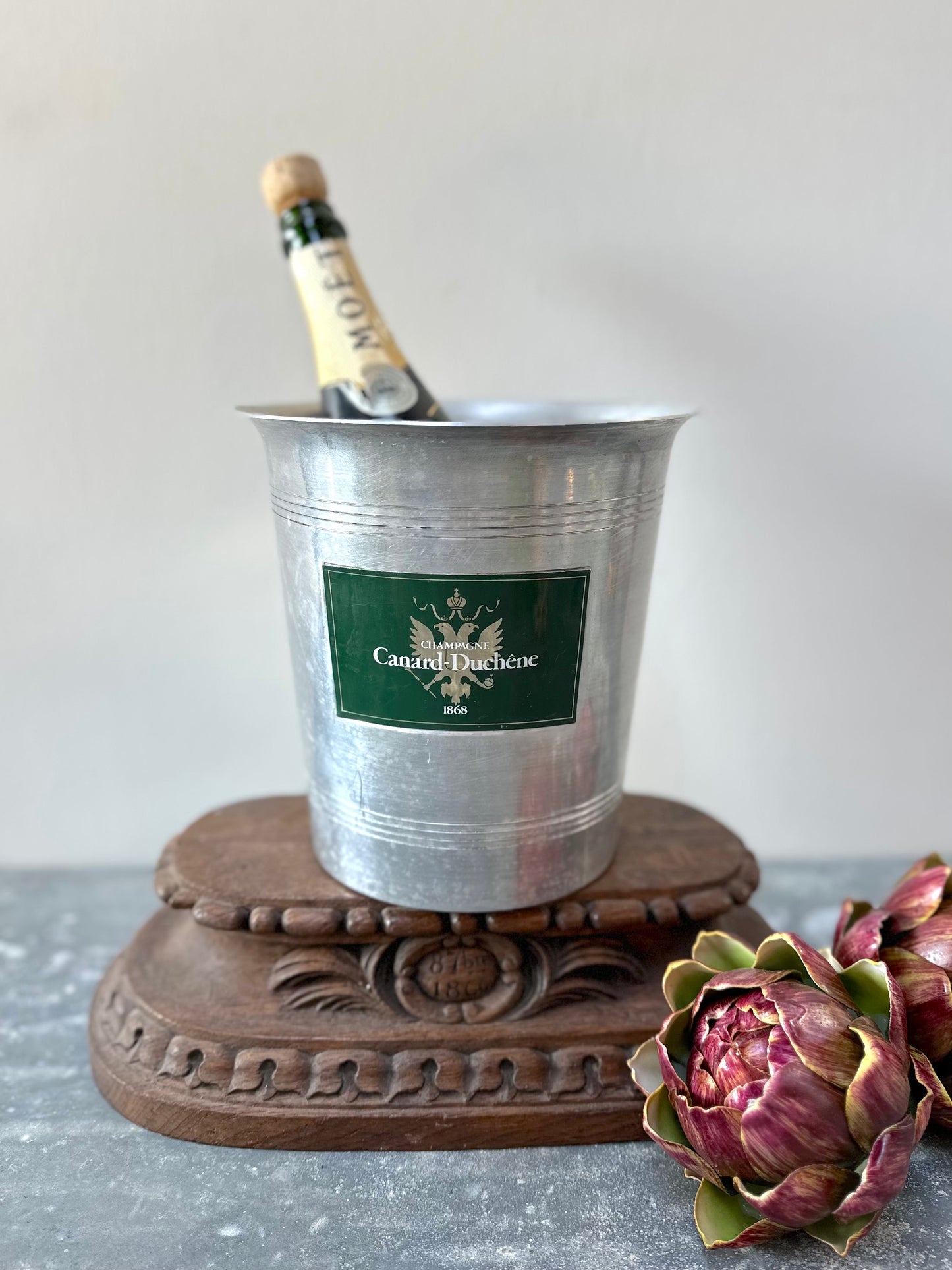 Vintage French Champagne Bucket 'Canard-Duchene'