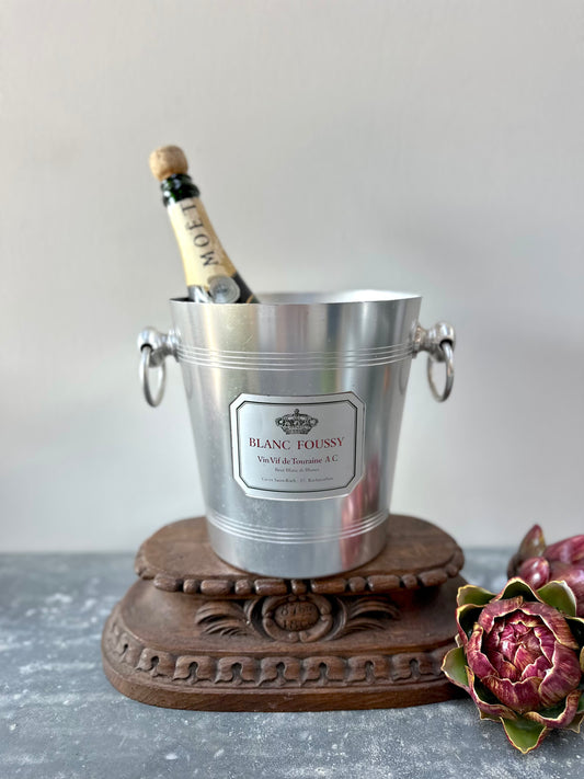 Vintage French Champagne Bucket 'Blanc Foussy'