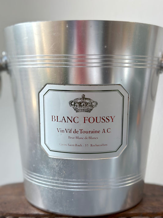 Vintage French Champagne Bucket 'Blanc Foussy'