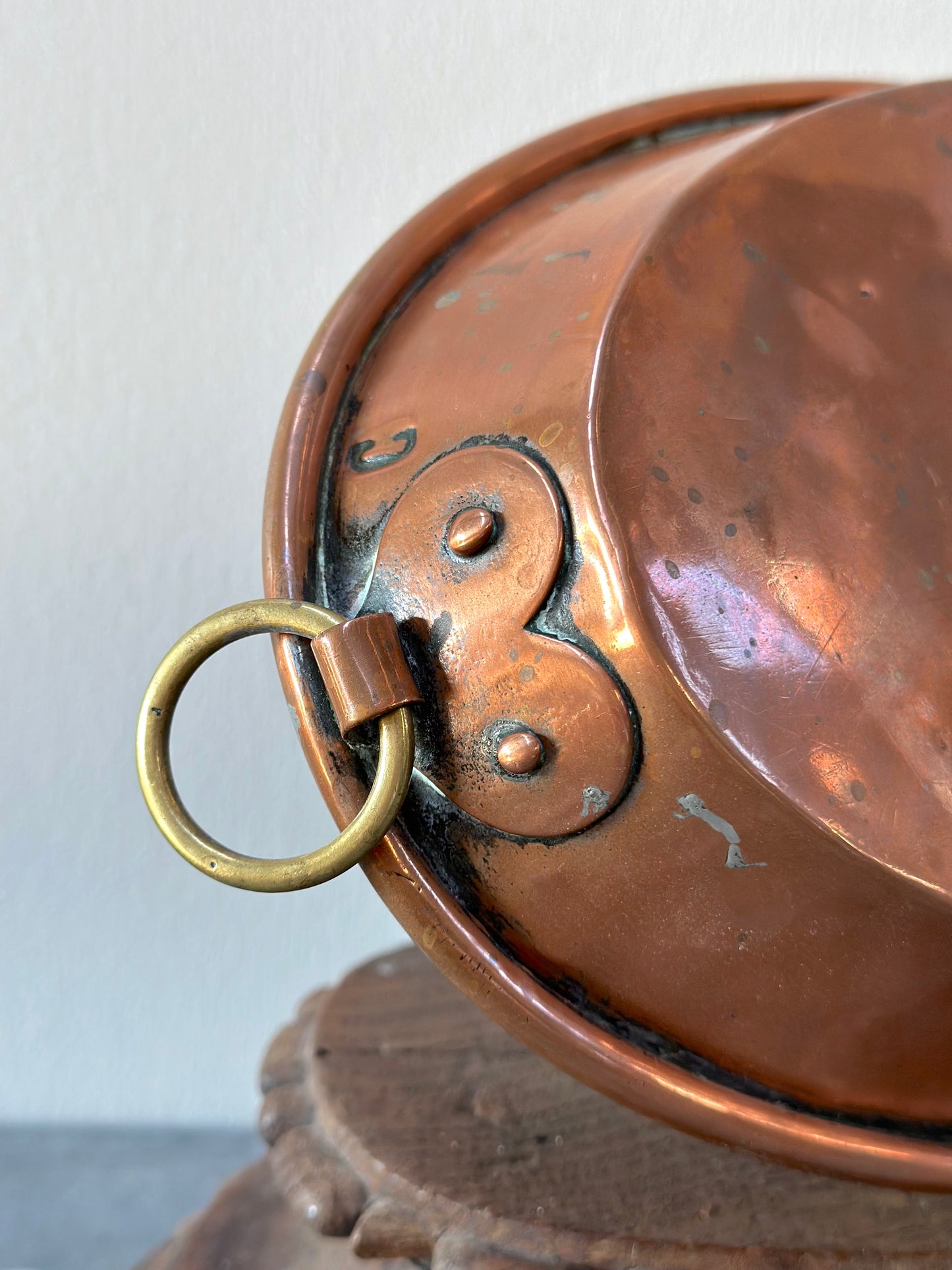 Antique French Oval Copper Gratin Pan